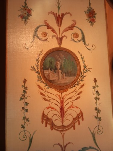 XIXe siècle - Suite de six toiles peintes milieu du XIXe dans le goût de Reveillon