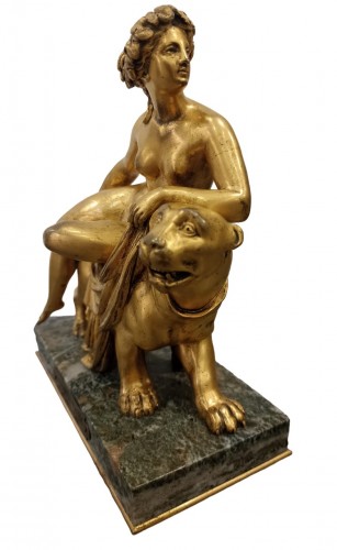 Sculpture Sculpture en Bronze - Ariane sur la panthère, bronze  d'après Johann Heinrich Dannecker
