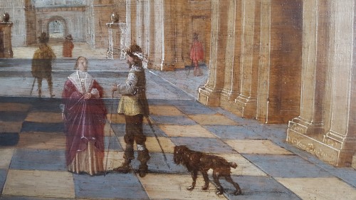 Tableaux et dessins Tableaux XVIIe siècle - Jan Juriaensz van Baden (1604-1677) - Intérieur d'église