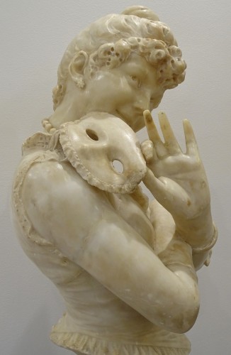 Sculpture Sculpture en Marbre - Cesare Lapini (1848 – c. 1890) - Surprise !