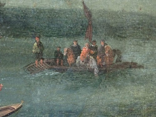 XVIIe siècle - Pieter Casteels le Jeune II - Scène portuaire aux émissaires turcs