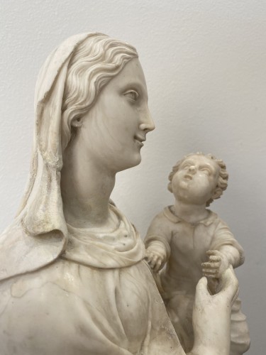 Sculpture Sculpture en Marbre - Vierge de Trapani - XVè/XVIe siècle