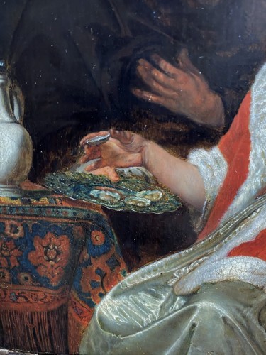Frans I Van Mieris (1635-1681) et Atelier - Le Déjeuner d'huîtres - Galerie Meier