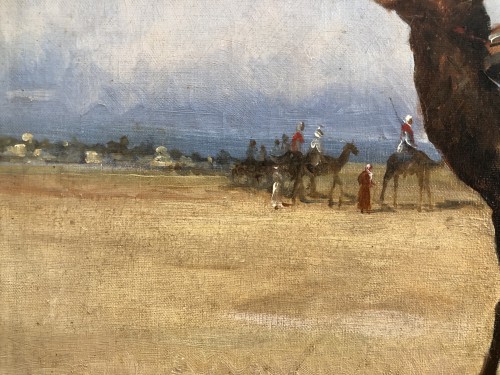 M.Argelés (XIXe siècle) - La caravane dans le désert 1898 - Galerie Meier