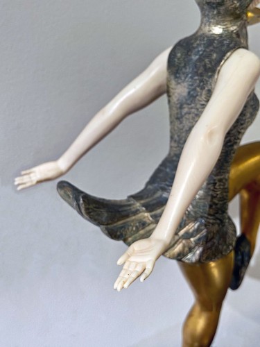 Danseuse au costume d’oiseau - Henri MOLINS (1893-1958) - Sculpture Style Art Déco