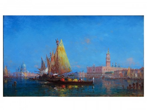 Charles-Clément CALDERON (1870-1906) - Vue de Venise