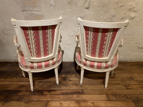 Paire de fauteuils Louis XVI - Sièges Style Louis XVI