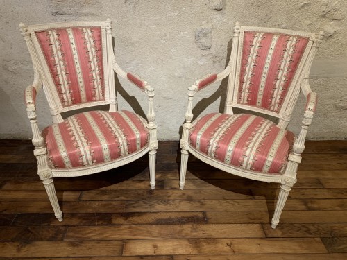 Paire de fauteuils Louis XVI - Galerie Bordet