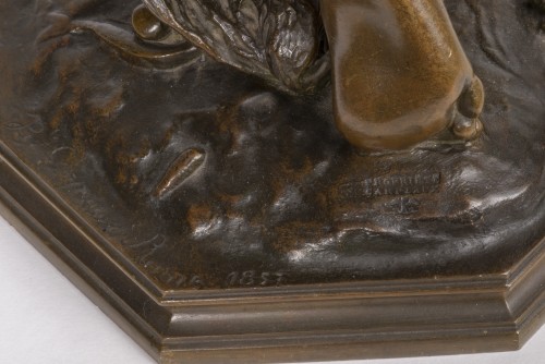 Sculpture Sculpture en Bronze - CARPEAUX Jean Baptiste (1827-1875) - Pêcheur Napolitain