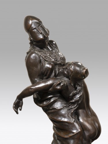 Sculpture Sculpture en Bronze - DALOU Aimé-Jules (1838-1902) - Sagesse soutenant la Liberté