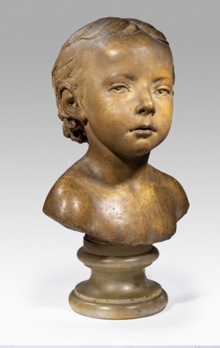DUBOIS Paul (1829-1905) - Buste d’enfant - Sculpture Style 