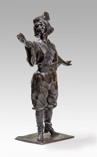 FRÖDMAN-CLUZEL Boris (1878-1959) - La chanteuse - Sculpture Style 