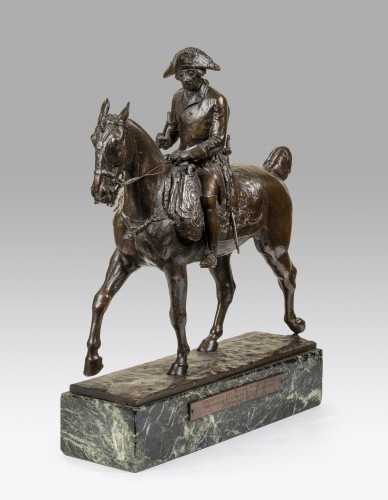 FRITSCH Willibald (1876-1948), Le roi de Prusse Frédéric II à cheval - Sculpture Style Art Déco