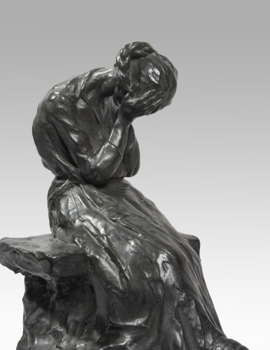Sculpture Sculpture en Bronze - PINA Alfredo (1883-1966 Italie), La douleur
