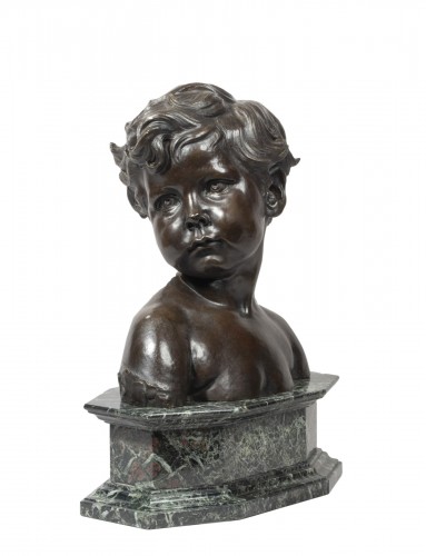 DALOU Aimé-Jules (1838-1902) - Buste d'enfant