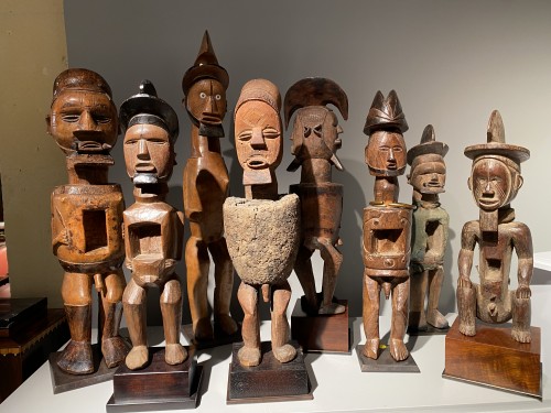 Téké à charge conique en argile Art Tribal - Art Tribal Style 