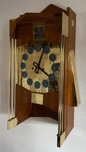 Horlogerie Cartel - Gustave Serrurier-Bovy (1858-1910) - Pendule Moulin - Art Nouveau
