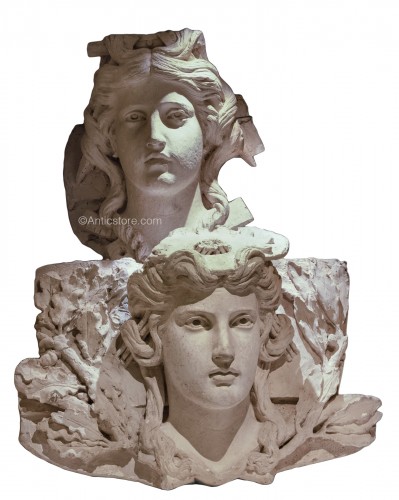 Louis-Felix Chabaud (1824-1902) - Mascarons - Sculpture
