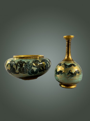 Manufacture de Sèvres - Jean Mayodon, Vase céramique Art Deco - Céramiques, Porcelaines Style Art Déco