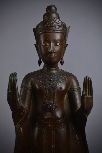 Ayutthaya, Boudha paré, Bronze Thaïlande 17ème - Galerie Origines