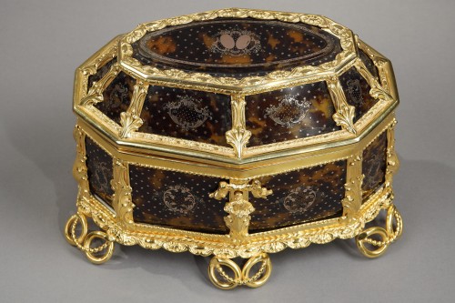 Coffret en écaille, or et bonze doré. Napoléon III - Ouaiss Antiquités