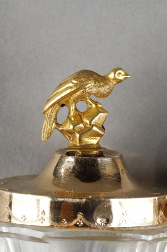 XVIIIe siècle - Flacon en cristal et or d'epoque Louis XVI
