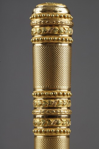 XVIIIe siècle - Etui à cire en or de plusieurs tons, Louis XVI