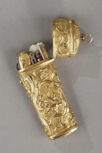 Louis XV - Nécessaire de voyage en or