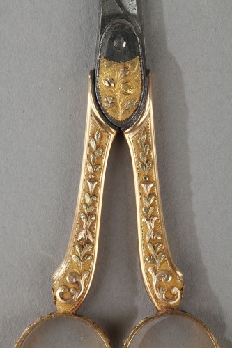 Nécessaire à couture en or et étui à cire, XVIIIe siècle - Louis XVI