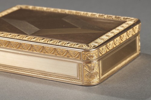 XIXe siècle - Tabatière or. Rémond, Lamy, Mercier & Co. à Genève XIXe siècle