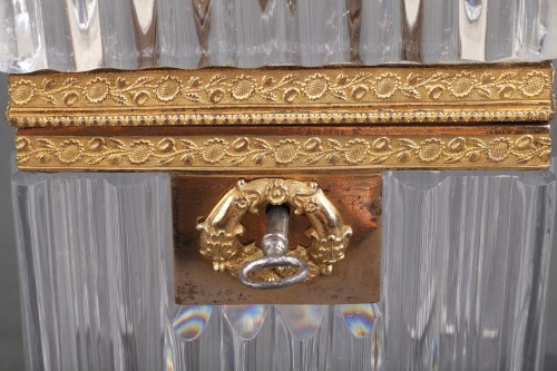 Coffret en cristal et monture bronze doré Charles X - Restauration - Charles X