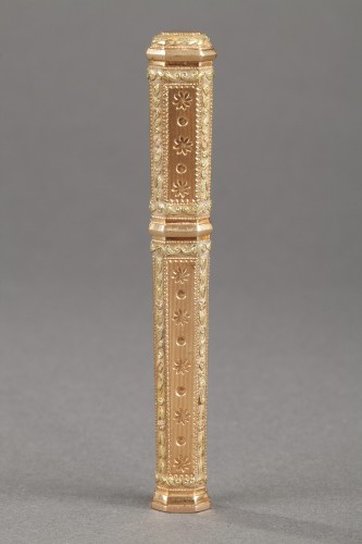 Nécessaire à couture en or et ivoire du XIXe siècle - Restauration - Charles X