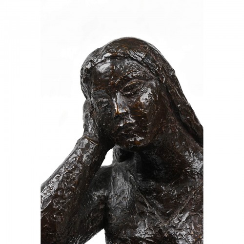 XXe siècle - Lucien GIBERT (1904-1988) - Jeune femme assise