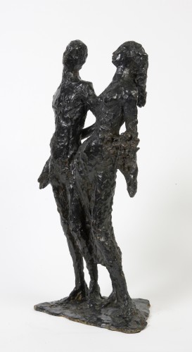 Sculpture Sculpture en Bronze - Edmond MOIRIGNOT (1913-2002) - "Les Amants"