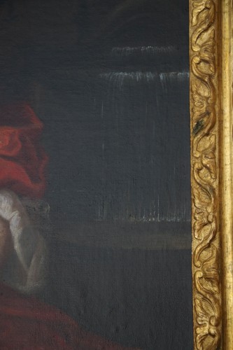 Tableaux et dessins Tableaux XVIIe siècle - Jeune femme, école française de la fin du XVIIe siècle