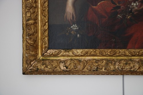 Jeune femme, école française de la fin du XVIIe siècle - Galerie Pellat de Villedon