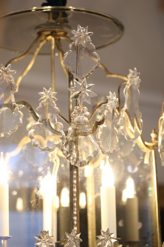 Luminaires Lustre - Lanterne Louis XV à trois bras de lumières