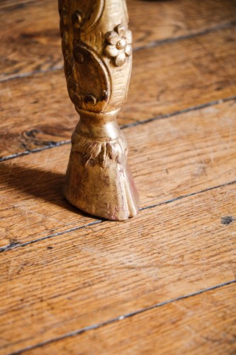 Antiquités - Table console de milieu en bois doré