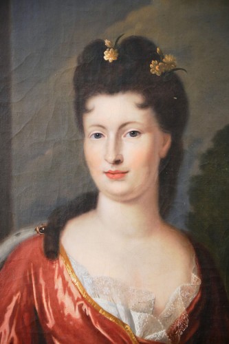 Paire de portraits d'Anne-Marie Beuzelin de Bosmelet et Renée Bouthillier de Chavigny - Tableaux et dessins Style Louis XIV