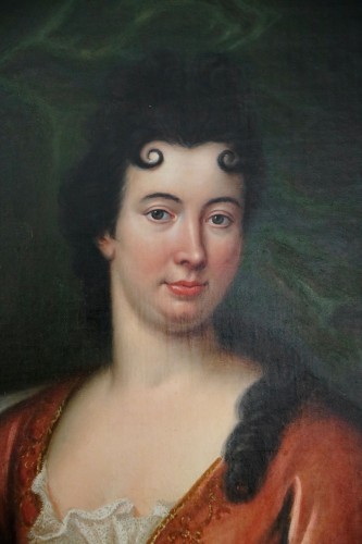 Antiquités - Paire de portraits d'Anne-Marie Beuzelin de Bosmelet et Renée Bouthillier de Chavigny