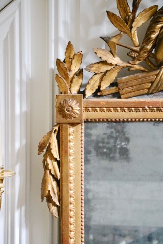Miroir en bois doré - Miroirs, Trumeaux Style Louis XVI