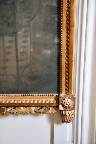 Miroir en bois doré - Galerie Pellat de Villedon