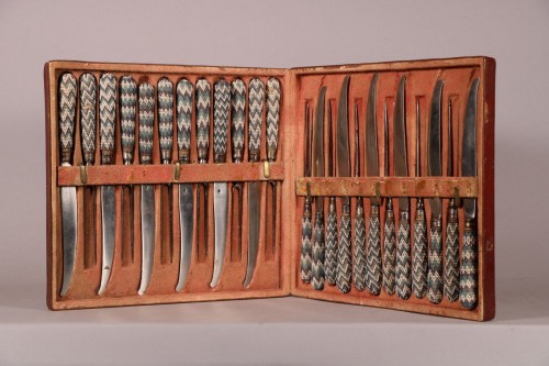 Ensemble de couteaux et fourchettes, XVIIIe siècle - 