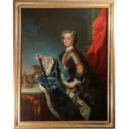 Portrait de Louis XV, d'après J.-B. van Loo, vers 1725-1730