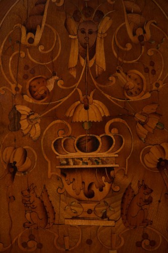 Bureau Mazarin marqueté - Mobilier Style Louis XIV