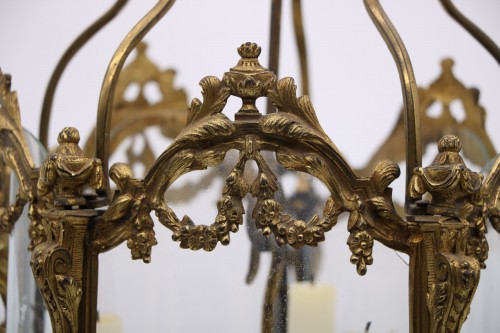 Louis XVI - Lanterne d’alcôve en verre et en bronze doré