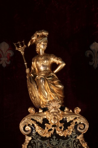 Grand cartel Louis XIV à poser - Horlogerie Style Louis XIV