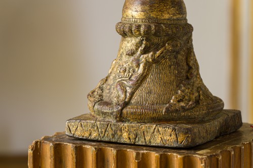 Objet de décoration  - La Victoire en plomb doré, fin du XVIIe siècle