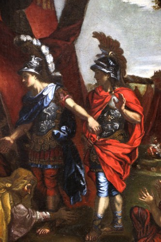 XVIIe siècle - Ecole napolitaine du XVIIè d’après Charles Lebrun, La famille de Darius devant Alexandre
