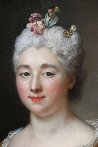Antiquités - Nicolas de Largillière ou Largillierre (1656-1746) - Portrait d’une jeune femme